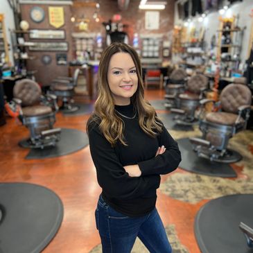 Hollie, barber artist at Forefathers Grooming in Sterling Heights